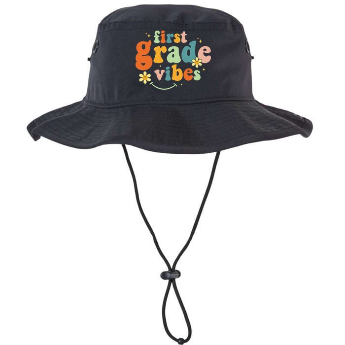 First Grade Vibes 1st Grade Team Retro 1st Day Of School Bucket Hat