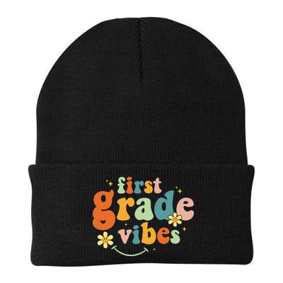 First Grade Vibes 1st Grade Team Retro 1st Day Of School Beanie