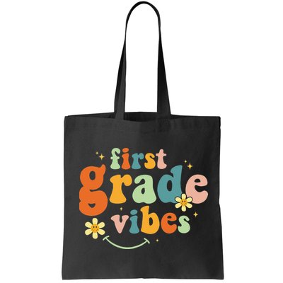 First Grade Vibes 1st Grade Team Retro 1st Day Of School Bag