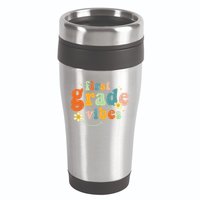 First Grade Vibes 1st Grade Team Retro 1st Day Of School 16oz Travel Tumbler