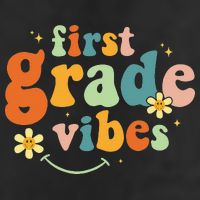First Grade Vibes 1st Grade Team Retro 1st Day Of School 25L Jumbo Tote