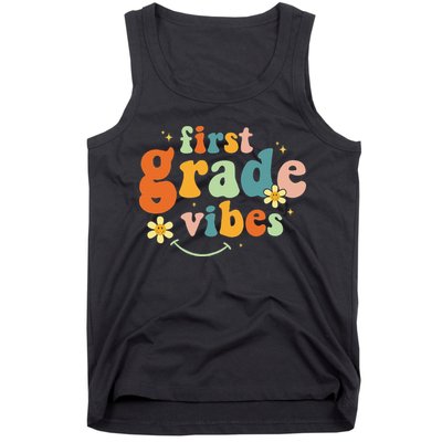 First Grade Vibes 1st Grade Team Retro 1st Day Of School Tank Top