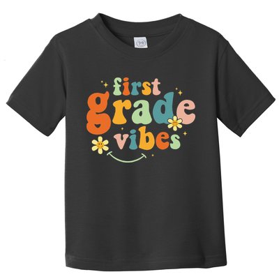 First Grade Vibes 1st Grade Team Retro 1st Day Of School Toddler T-Shirt
