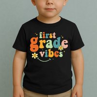 First Grade Vibes 1st Grade Team Retro 1st Day Of School Toddler T-Shirt