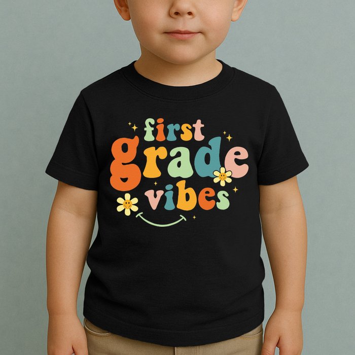 First Grade Vibes 1st Grade Team Retro 1st Day Of School Toddler T-Shirt