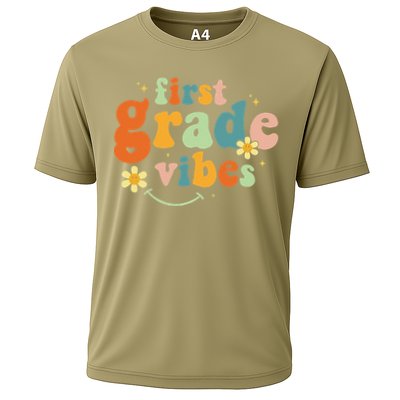 First Grade Vibes 1st Grade Team Retro 1st Day Of School Performance Shirt