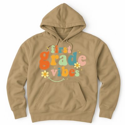First Grade Vibes 1st Grade Team Retro 1st Day Of School Hoodie