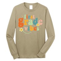 First Grade Vibes 1st Grade Team Retro 1st Day Of School Long Sleeve Shirt