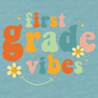 First Grade Vibes 1st Grade Team Retro 1st Day Of School Sueded Cloud Jersey T-Shirt
