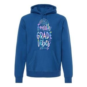 Fourth Grade Vibes Back To School Vibrant Picture Funny Gift Premium Hoodie