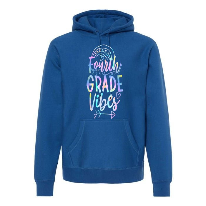 Fourth Grade Vibes Back To School Vibrant Picture Funny Gift Premium Hoodie