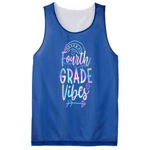 Fourth Grade Vibes Back To School Vibrant Picture Funny Gift Mesh Reversible Basketball Jersey Tank