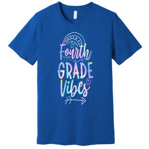 Fourth Grade Vibes Back To School Vibrant Picture Funny Gift Premium T-Shirt