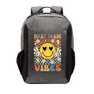 First Grade Vibes 1st Grade Retro Teacher 1st Day Of School Vector Backpack