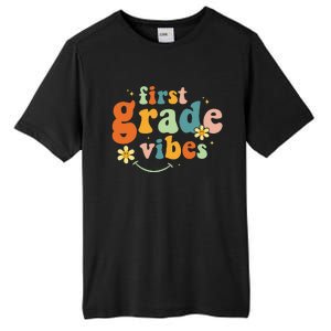 First Grade Vibes 1st Grade Team Retro 1st Day Of School Gift Tall Fusion ChromaSoft Performance T-Shirt