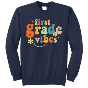 First Grade Vibes 1st Grade Team Retro 1st Day Of School Gift Sweatshirt