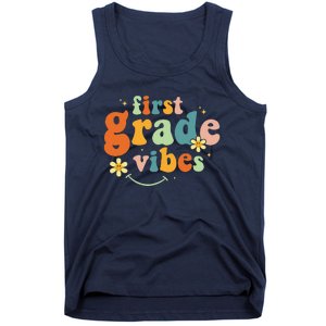 First Grade Vibes 1st Grade Team Retro 1st Day Of School Gift Tank Top