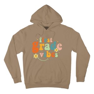 First Grade Vibes 1st Grade Team Retro 1st Day Of School Gift Hoodie