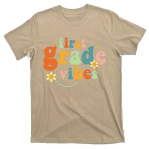 First Grade Vibes 1st Grade Team Retro 1st Day Of School Gift T-Shirt