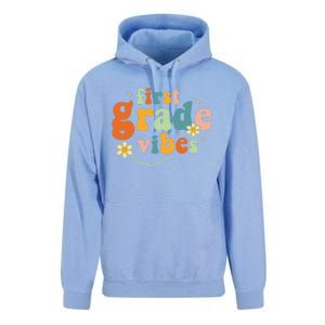 First Grade Vibes 1st Grade Team Retro 1st Day Of School Gift Unisex Surf Hoodie