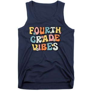 Fourth Grade Vibes 4th Grade Team Retro 1st Day Of School Gift Tank Top