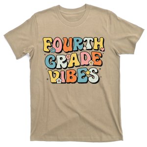 Fourth Grade Vibes 4th Grade Team Retro 1st Day Of School Gift T-Shirt