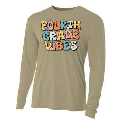 Fourth Grade Vibes 4th Grade Team Retro 1st Day Of School Gift Cooling Performance Long Sleeve Crew