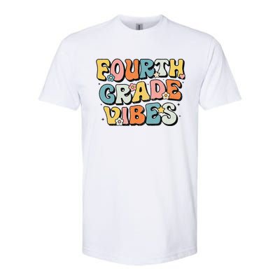 Fourth Grade Vibes 4th Grade Team Retro 1st Day Of School Gift Softstyle CVC T-Shirt