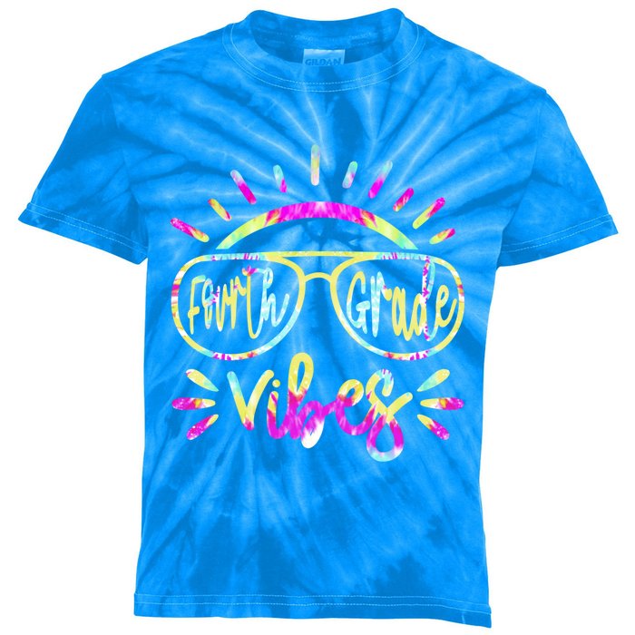 Fourth Grade Vibes Hello Fourth Grade Team Fourth Grade Meaningful Gift Kids Tie-Dye T-Shirt