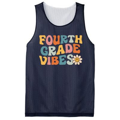 Fourth Grade Vibes 4th Grade Team Retro 1st Day Of School Mesh Reversible Basketball Jersey Tank