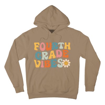 Fourth Grade Vibes 4th Grade Team Retro 1st Day Of School Hoodie