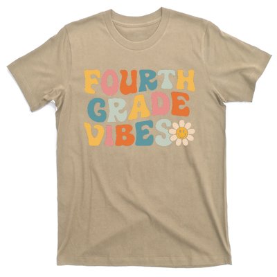 Fourth Grade Vibes 4th Grade Team Retro 1st Day Of School T-Shirt