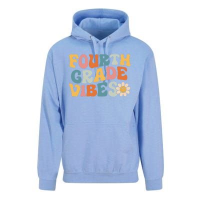 Fourth Grade Vibes 4th Grade Team Retro 1st Day Of School Unisex Surf Hoodie