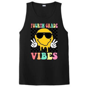 Fourth Grade Vibes Hippie Smile Face Peace Back To School Gift PosiCharge Competitor Tank