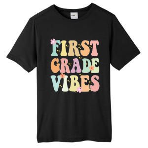 First Grade Vibes Retro Teacher 1St Grade Back To School Gift Tall Fusion ChromaSoft Performance T-Shirt