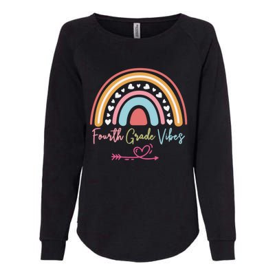 Fourth Grade Vibes Rainbow Teacher 4Th Grade Tee Gift Womens California Wash Sweatshirt