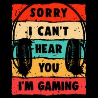 Funny Gamer Video Gaming Sorry I CanT Here You USA-Made Doggie Bandana
