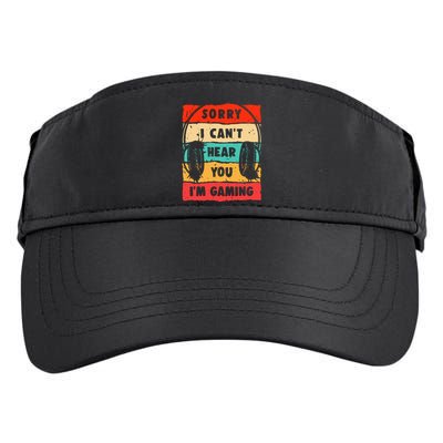 Funny Gamer Video Gaming Sorry I CanT Here You Adult Drive Performance Visor