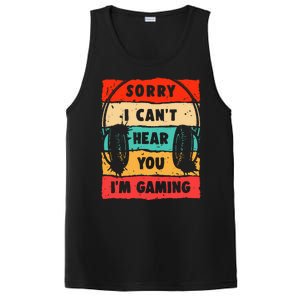 Funny Gamer Video Gaming Sorry I CanT Here You PosiCharge Competitor Tank