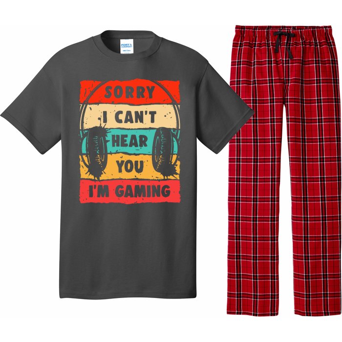 Funny Gamer Video Gaming Sorry I CanT Here You Pajama Set