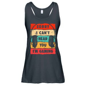 Funny Gamer Video Gaming Sorry I CanT Here You Ladies Essential Flowy Tank