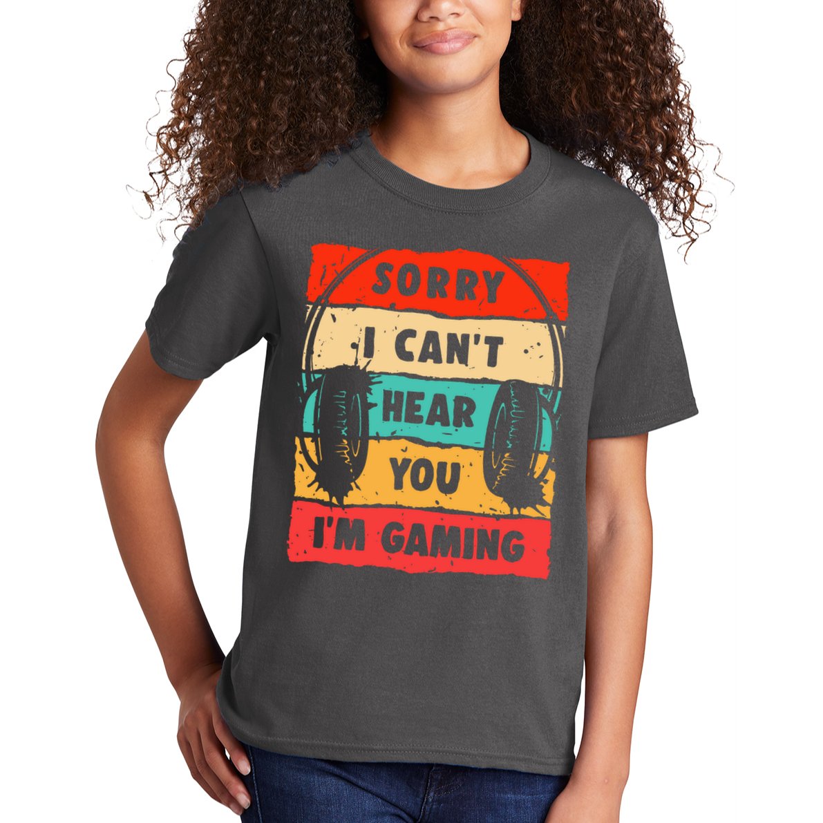 Funny Gamer Video Gaming Sorry I CanT Here You Kids T-Shirt