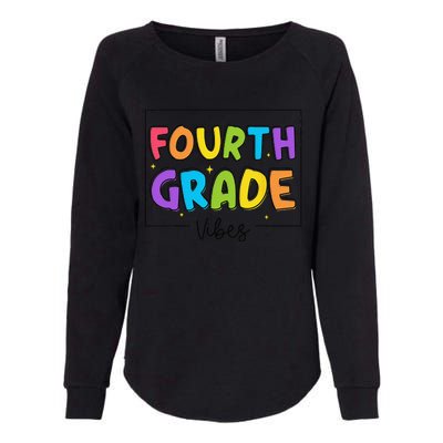 Fourth Grade Vibes 4th Grade Team Retro First Day Of School Womens California Wash Sweatshirt