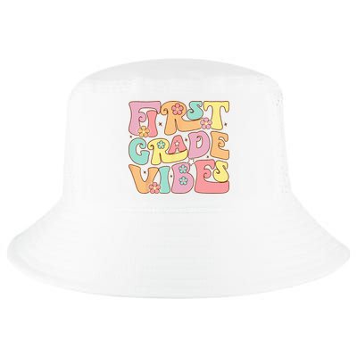 First Grade Vibes 1st Grade 1st Day Of School Teacher Cool Comfort Performance Bucket Hat