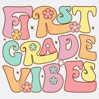First Grade Vibes 1st Grade 1st Day Of School Teacher Cooling Performance Crew T-Shirt