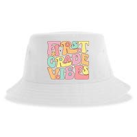 First Grade Vibes 1st Grade 1st Day Of School Teacher Sustainable Bucket Hat