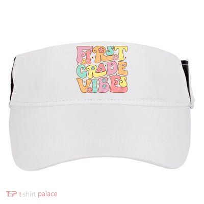 First Grade Vibes 1st Grade 1st Day Of School Teacher Adult Drive Performance Visor