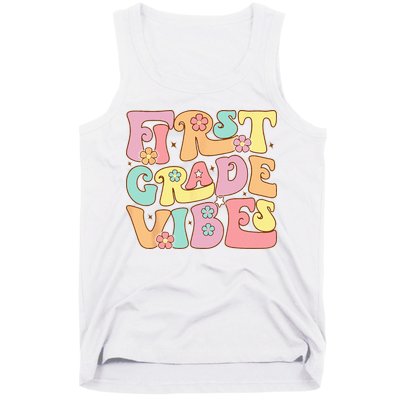 First Grade Vibes 1st Grade 1st Day Of School Teacher Tank Top