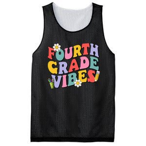 Fourth Grade Vibes Back To School 4th Grade Team 1st Day Mesh Reversible Basketball Jersey Tank