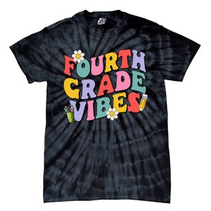 Fourth Grade Vibes Back To School 4th Grade Team 1st Day Tie-Dye T-Shirt